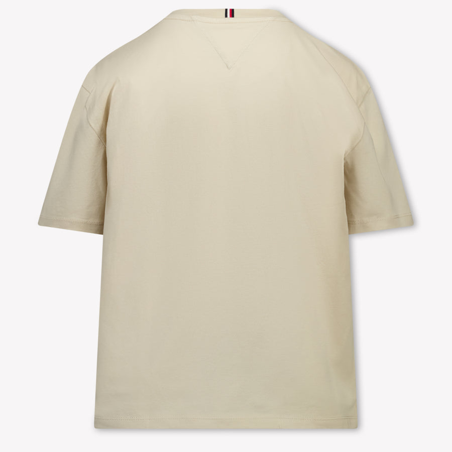 Tommy Hilfiger Bambini Ragazzi Maglietta dentro Beige
