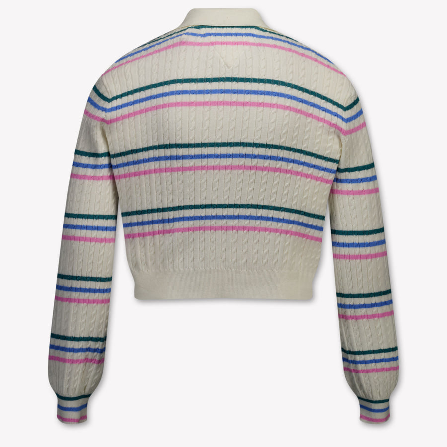 Tommy Hilfiger niños Chicas Cárdigan en Blanco Roto