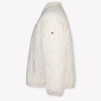 Tommy Hilfiger Bambini Ragazze In mezzo alla giacca Off White