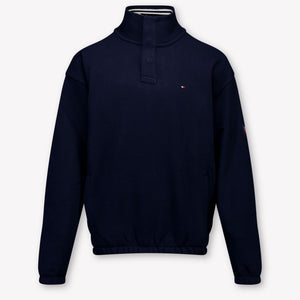 Tommy Hilfiger Kinder Jungen Pullover rein Marineblau