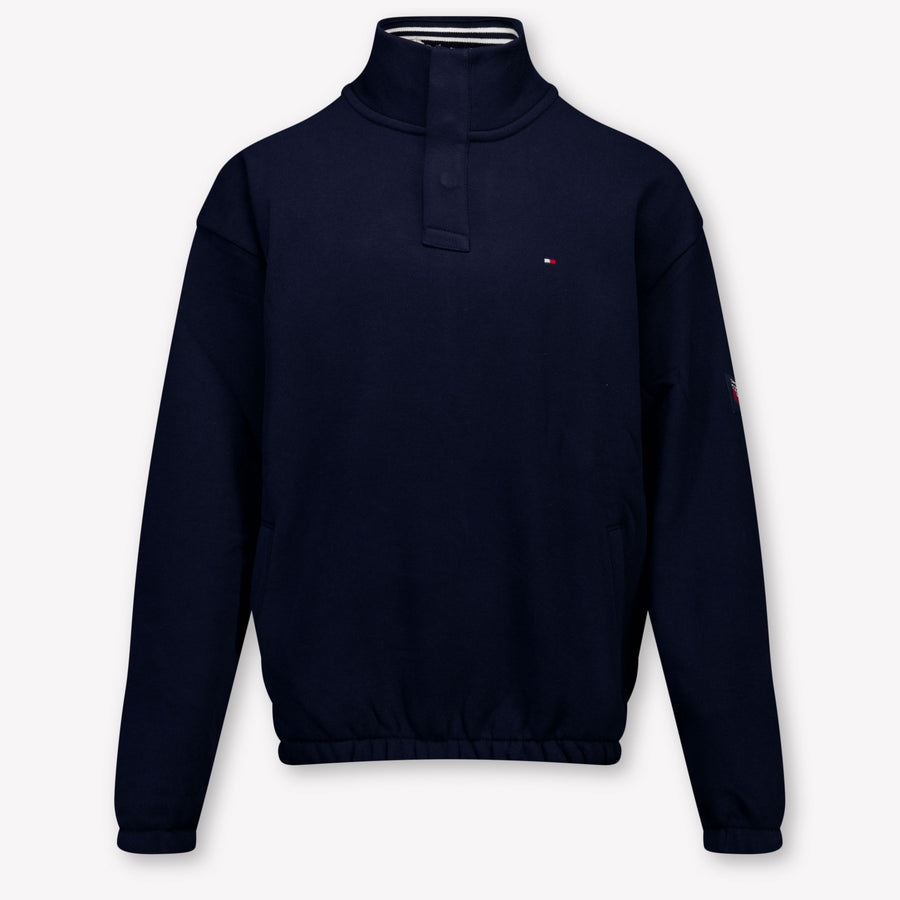 Tommy Hilfiger Kinder Jungen Pullover rein Marineblau