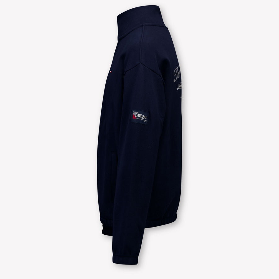 Tommy Hilfiger Kinder Jungen Pullover rein Marineblau