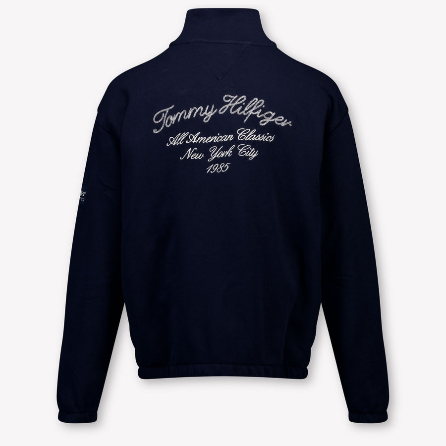 Tommy Hilfiger Kinder Jungen Pullover rein Marineblau