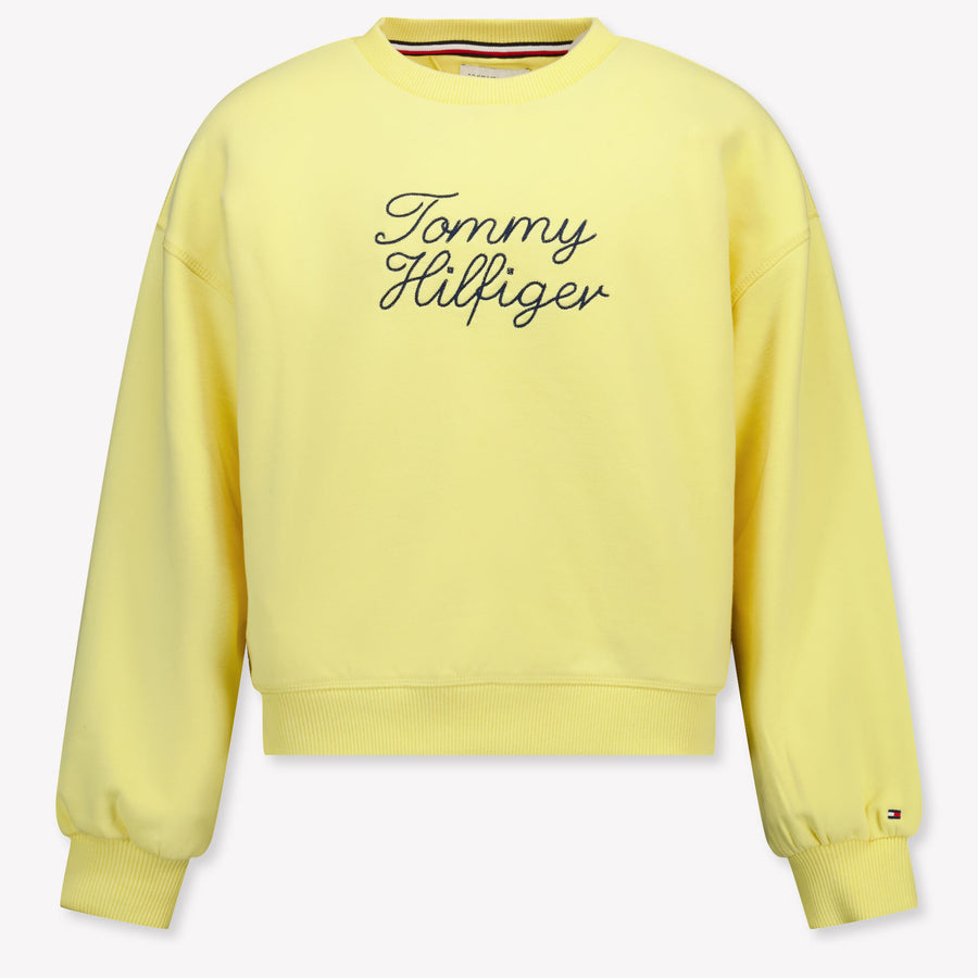Tommy Hilfiger Mädchen Pullover in Gelb