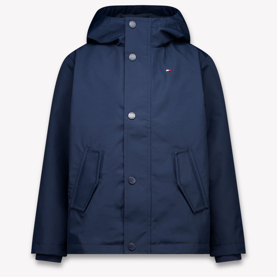Tommy Hilfiger Unisex Kinder Übergangsjacke in Marineblau