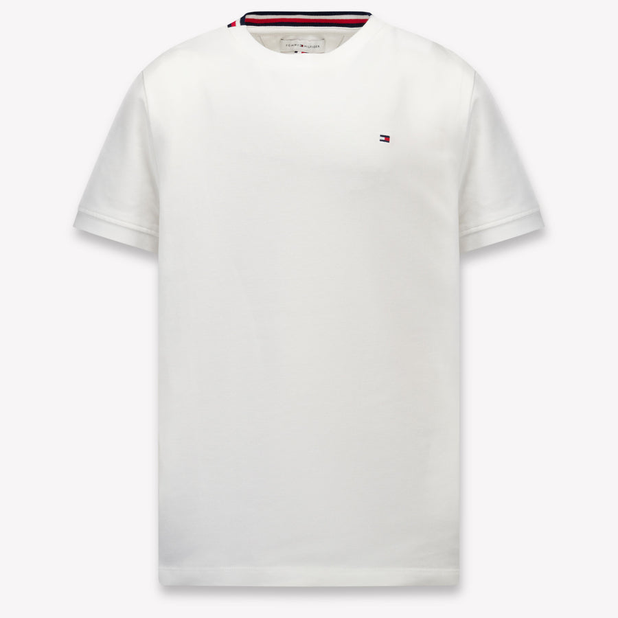 Tommy Hilfiger Kinder Jongens T-Shirt In Wit