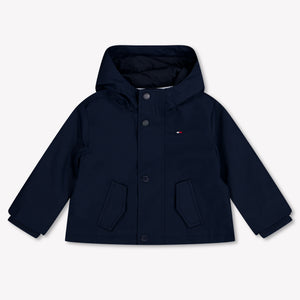 Tommy Hilfiger Übergangsjacke für Babys, Unisex Marineblau