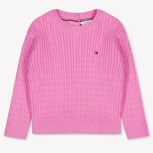 Tommy Hilfiger Baby Mädchen Pullover rein Rosa
