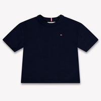 Tommy Hilfiger bebe Chicos Camiseta adentro Navy