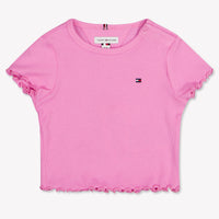 Tommy Hilfiger Bambino Ragazze Maglietta dentro Rosa