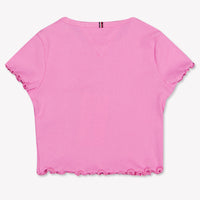 Tommy Hilfiger Bambino Ragazze Maglietta dentro Rosa