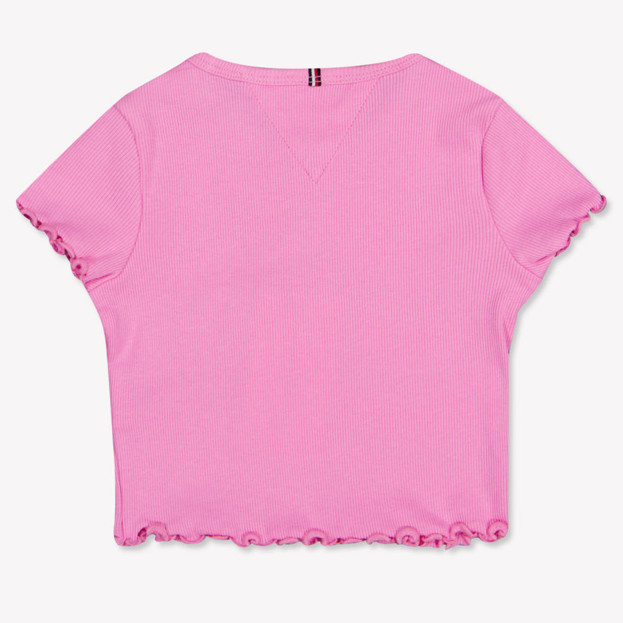 Tommy Hilfiger Bambino Ragazze Maglietta dentro Rosa
