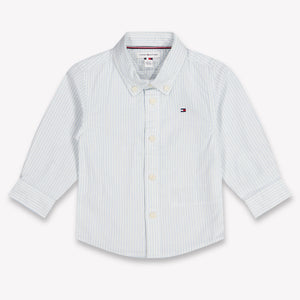 Tommy Hilfiger Baby Jungen Bluse rein Hellblau