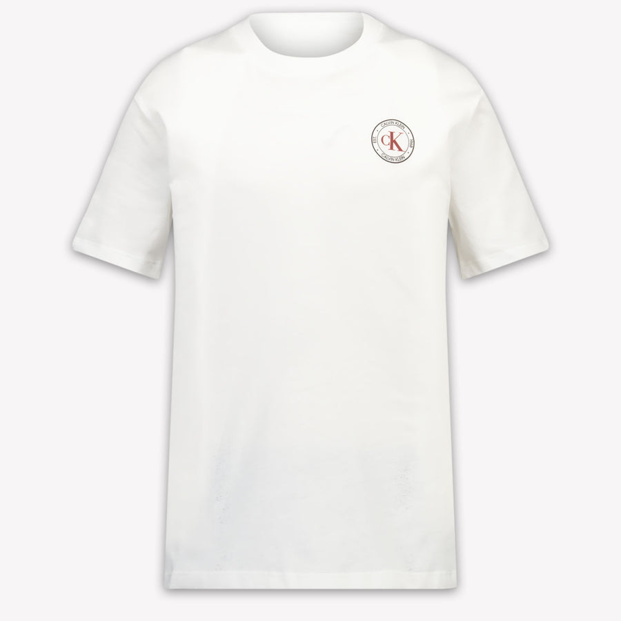 Calvin Klein Bambini Ragazzi Maglietta dentro Bianco