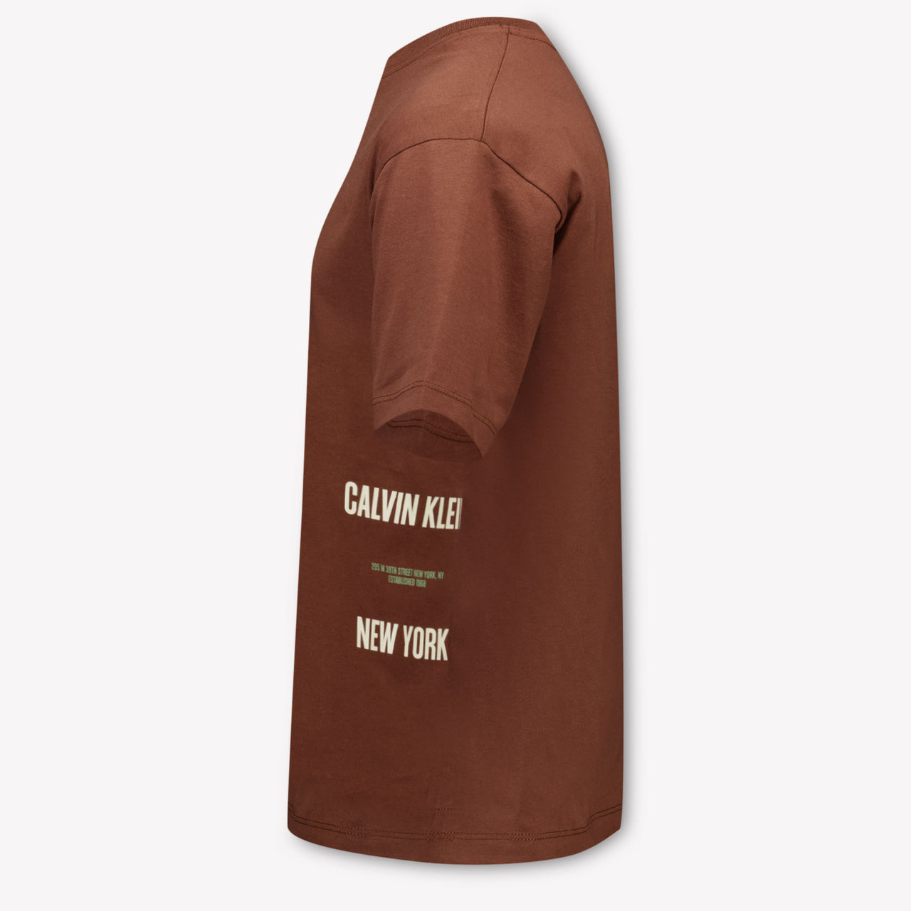 Calvin Klein Bambini Ragazzi Maglietta dentro Marrone