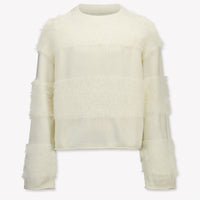 Calvin Klein Enfants Filles Pull en blanc cassé