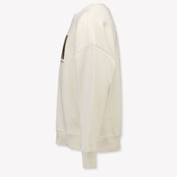 Calvin Klein Enfants Garçons Pull en blanc cassé