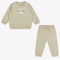 Calvin Klein Unisex-Jogginganzug für Babys In Beige