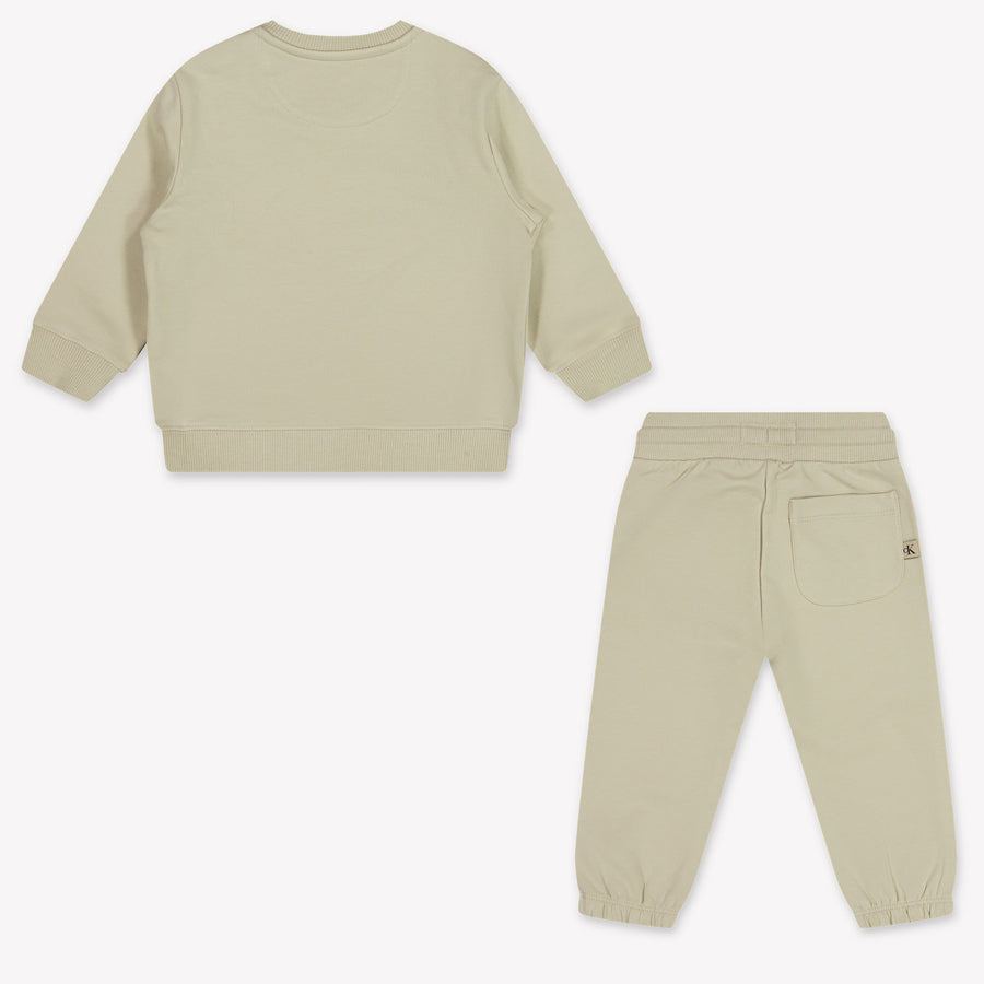 Calvin Klein Unisex-Jogginganzug für Babys In Beige