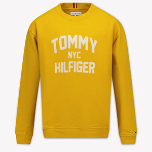 Tommy Hilfiger Bambini Ragazzi Maglione dentro Giallo