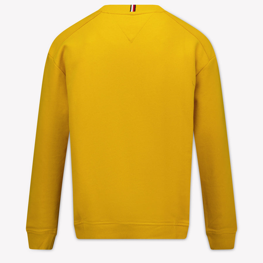 Tommy Hilfiger Bambini Ragazzi Maglione dentro Giallo