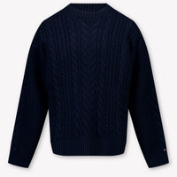 Tommy Hilfiger Bambini Ragazzi Maglione dentro Navy