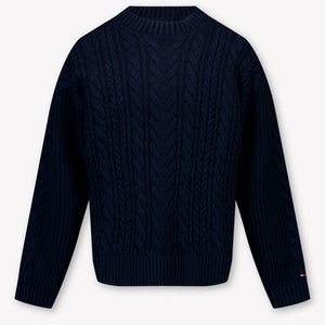 Tommy Hilfiger Bambini Ragazzi Maglione dentro Navy