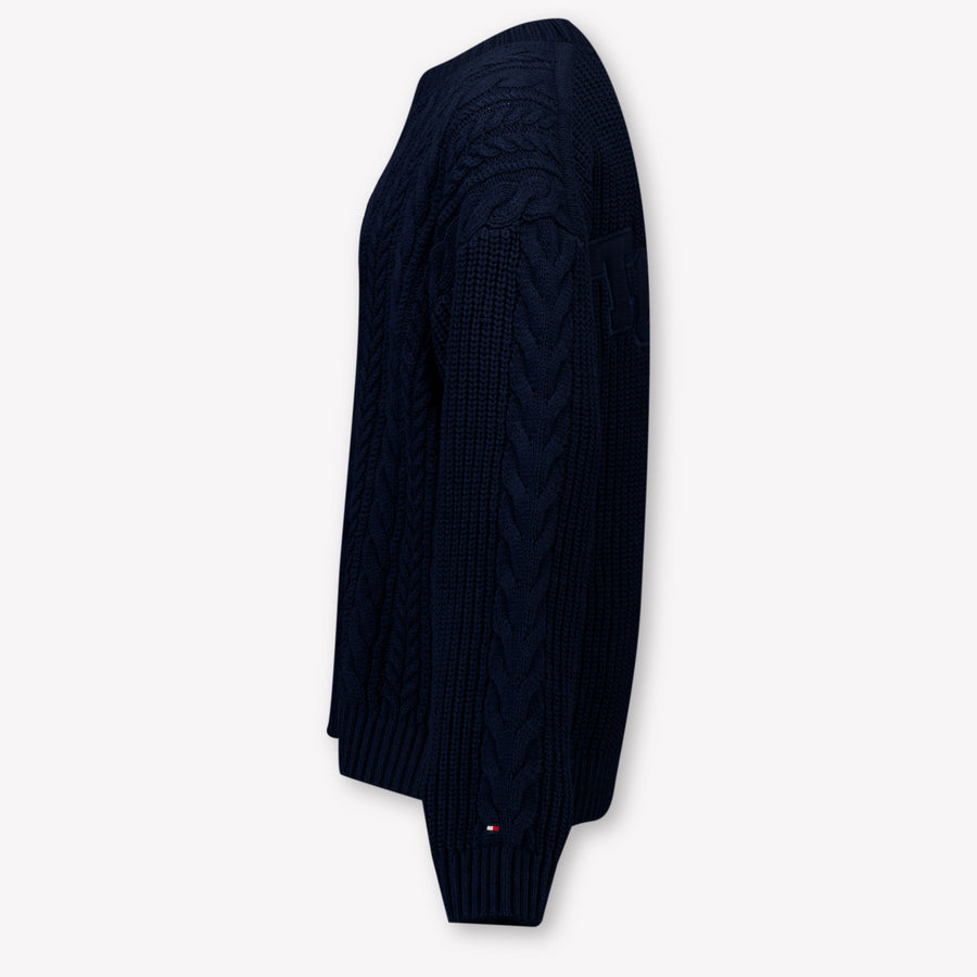 Tommy Hilfiger Bambini Ragazzi Maglione dentro Navy