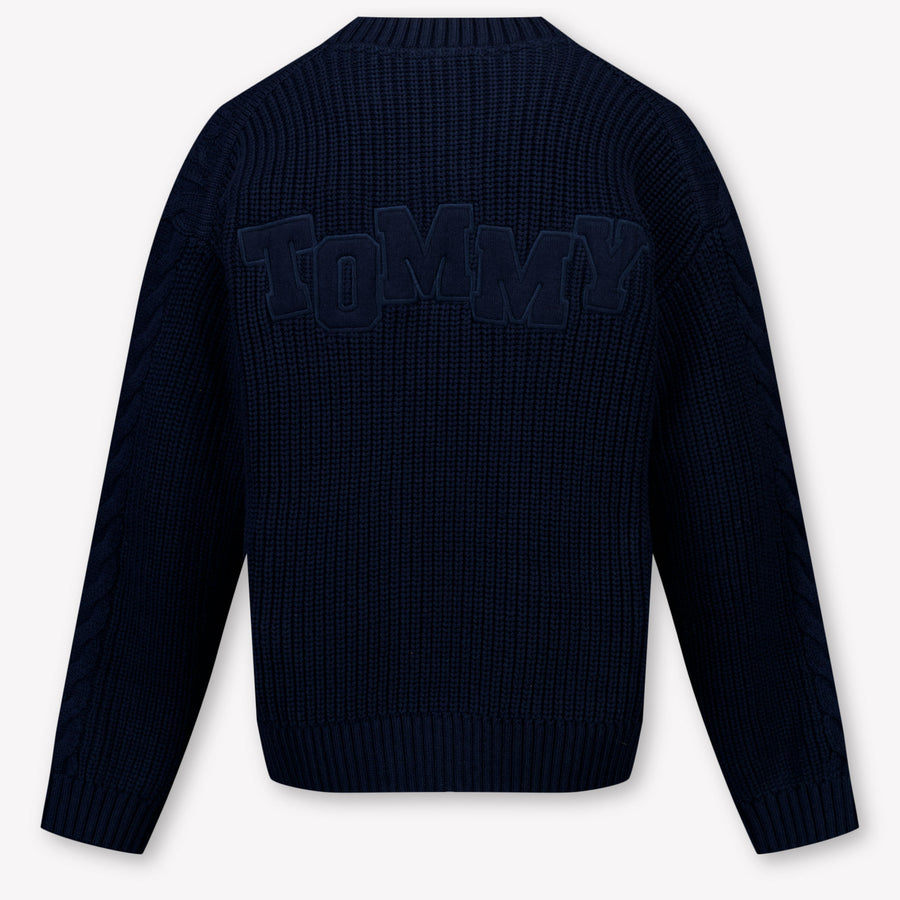 Tommy Hilfiger Bambini Ragazzi Maglione dentro Navy