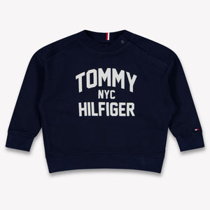 Tommy Hilfiger bebe Chicos suéter en Navy