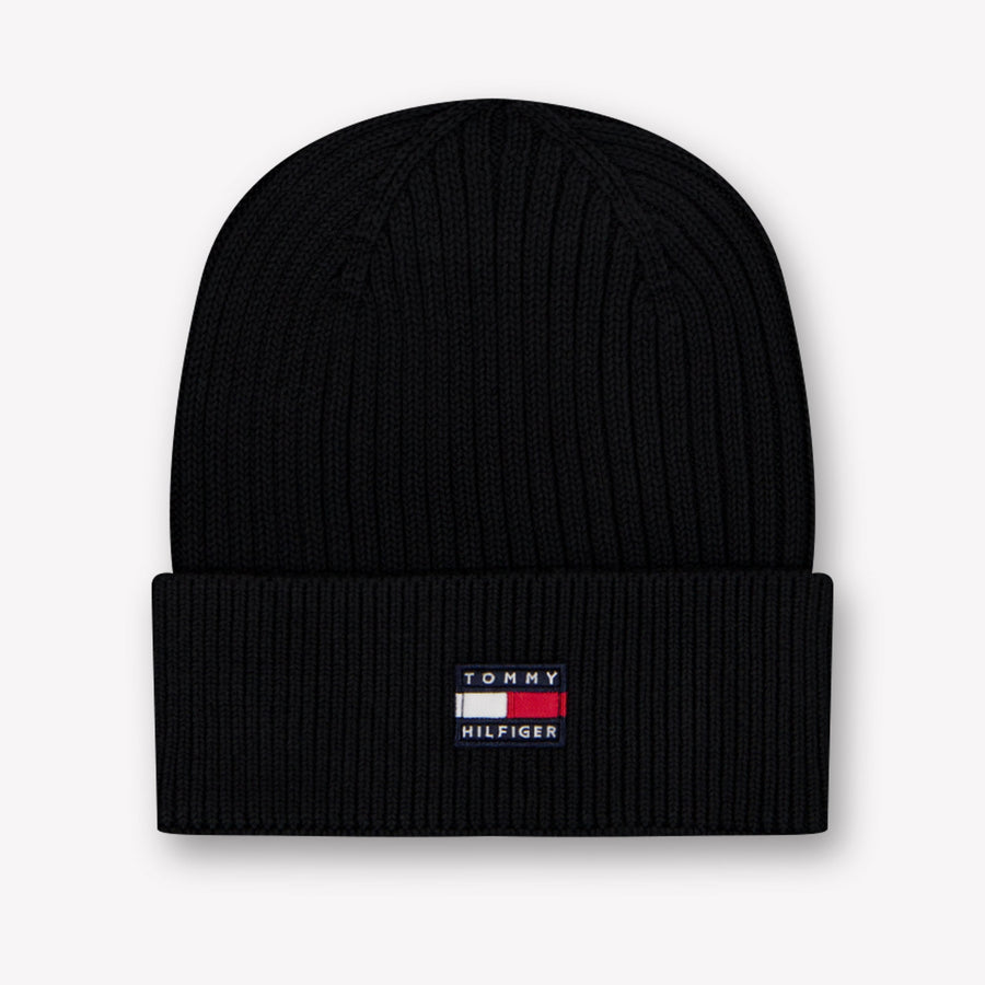 Tommy Hilfiger Kinder Unisex-Mütze Schwarz