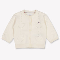 Tommy Hilfiger Baby Meisjes Vest In Off White