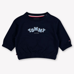Tommy Hilfiger Baby Jungen Pullover rein Marineblau