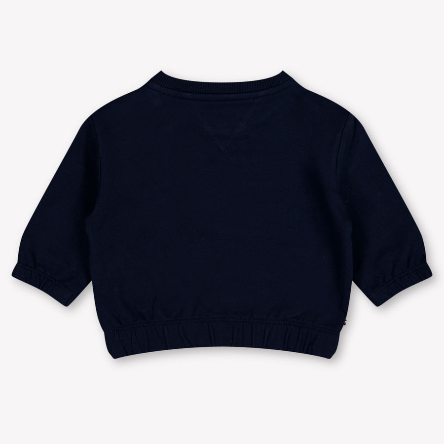 Tommy Hilfiger Baby Jungen Pullover rein Marineblau