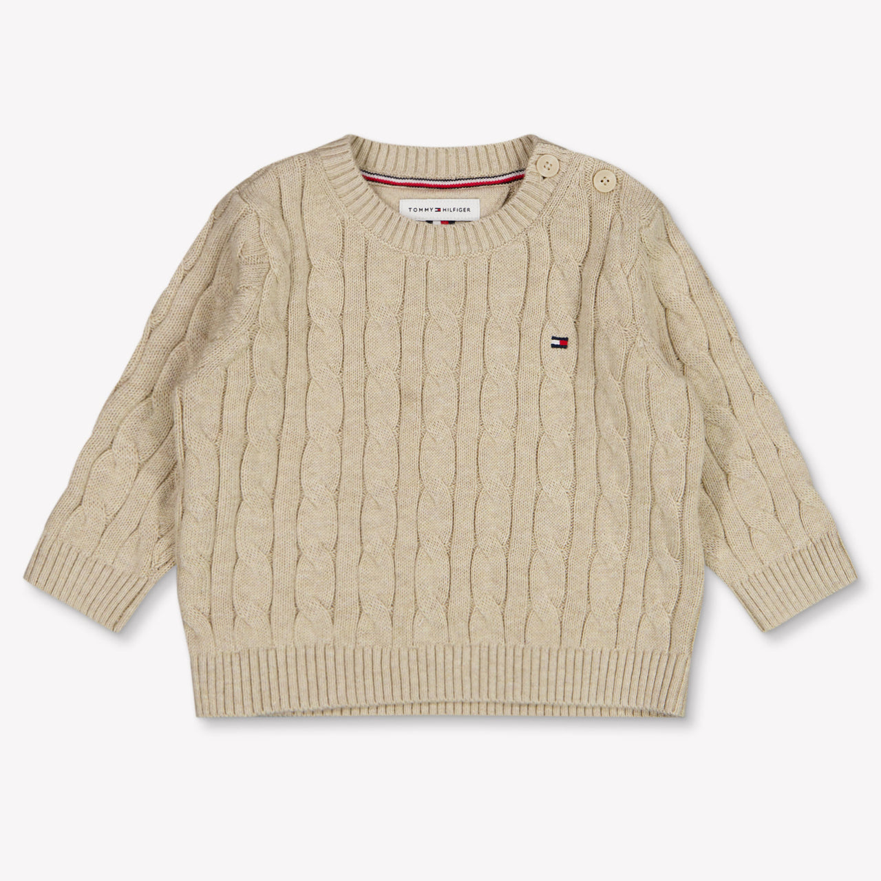 Tommy Hilfiger bebe Unisex suéter en Beige