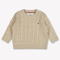 Tommy Hilfiger bebe Unisex suéter en Beige