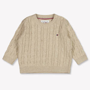 Tommy Hilfiger bebe Unisex suéter en Beige