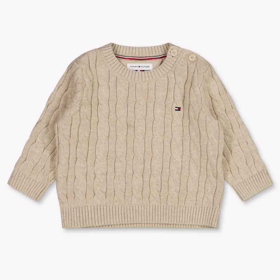 Tommy Hilfiger bebe Unisex suéter en Beige