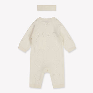 Tommy Hilfiger Bébé Filles Combishort en blanc cassé