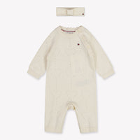 Tommy Hilfiger Bébé Filles Combishort en blanc cassé