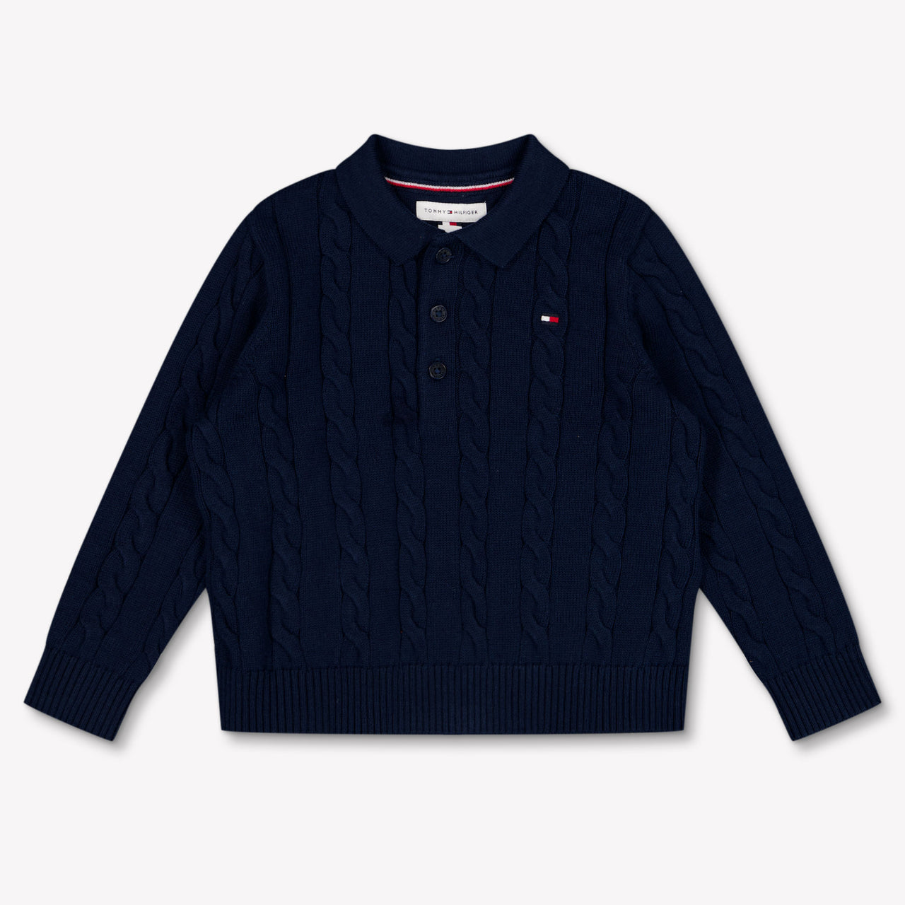 Tommy Hilfiger Baby Jungen Pullover rein Marineblau
