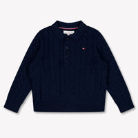 Tommy Hilfiger Baby Jungen Pullover rein Marineblau