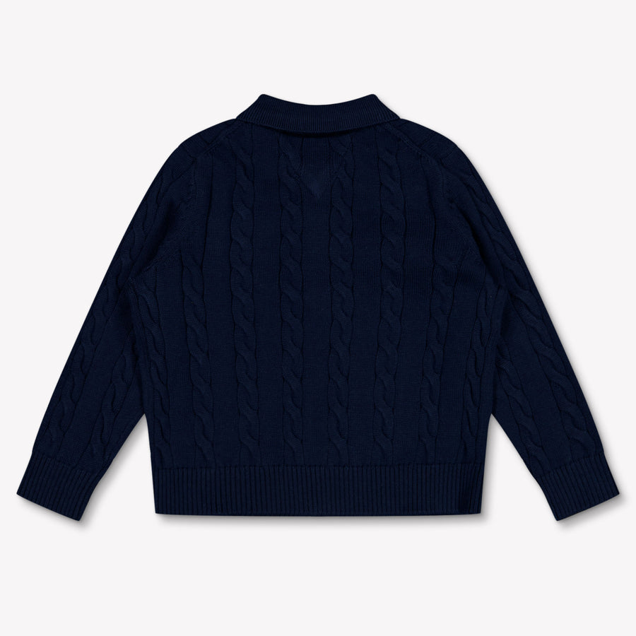 Tommy Hilfiger Baby Jungen Pullover rein Marineblau