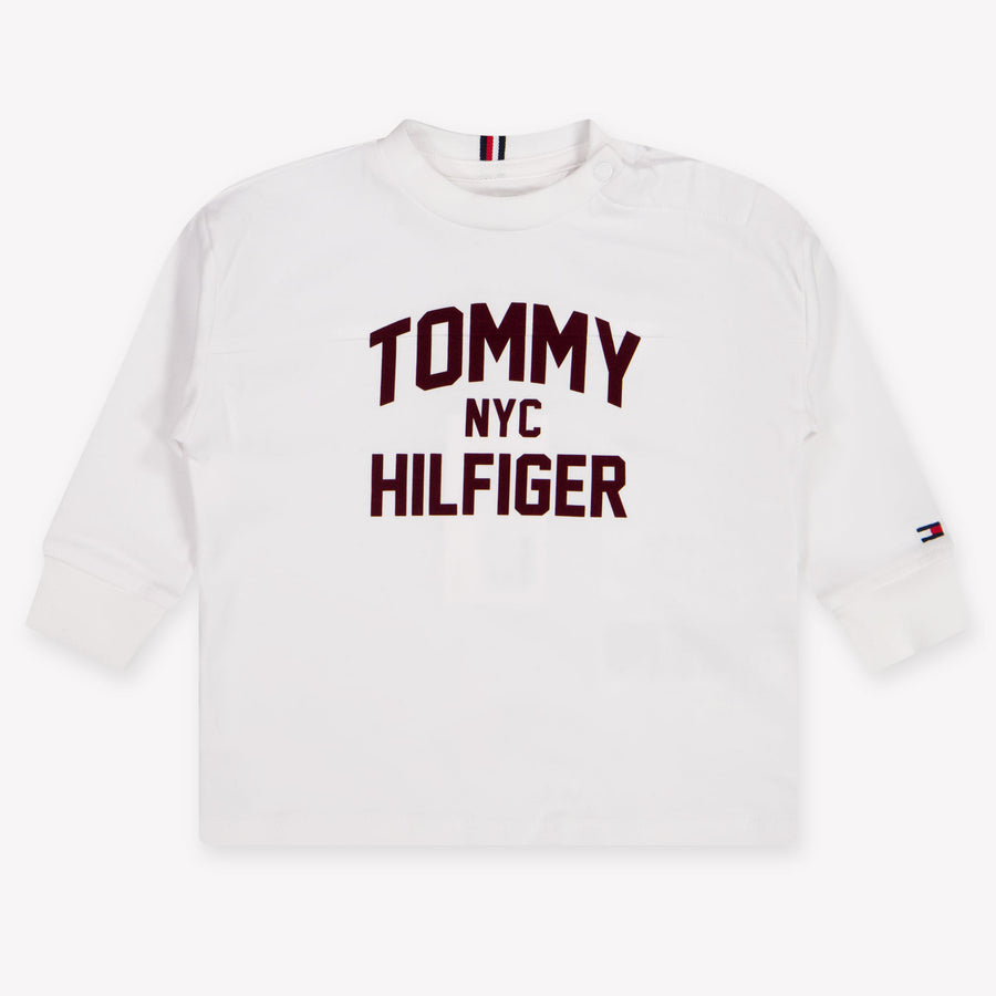 Tommy Hilfiger bebe Chicos Camiseta adentro Blanco