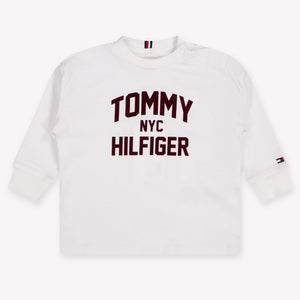 Tommy Hilfiger bebe Chicos Camiseta adentro Blanco