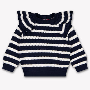 Tommy Hilfiger Baby Mädchen Pullover In Marineblau