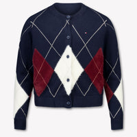 Tommy Hilfiger Kinder Mädchen Strickjacke In Marineblau