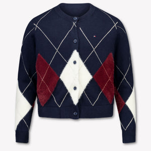 Tommy Hilfiger Kinder Mädchen Strickjacke In Marineblau
