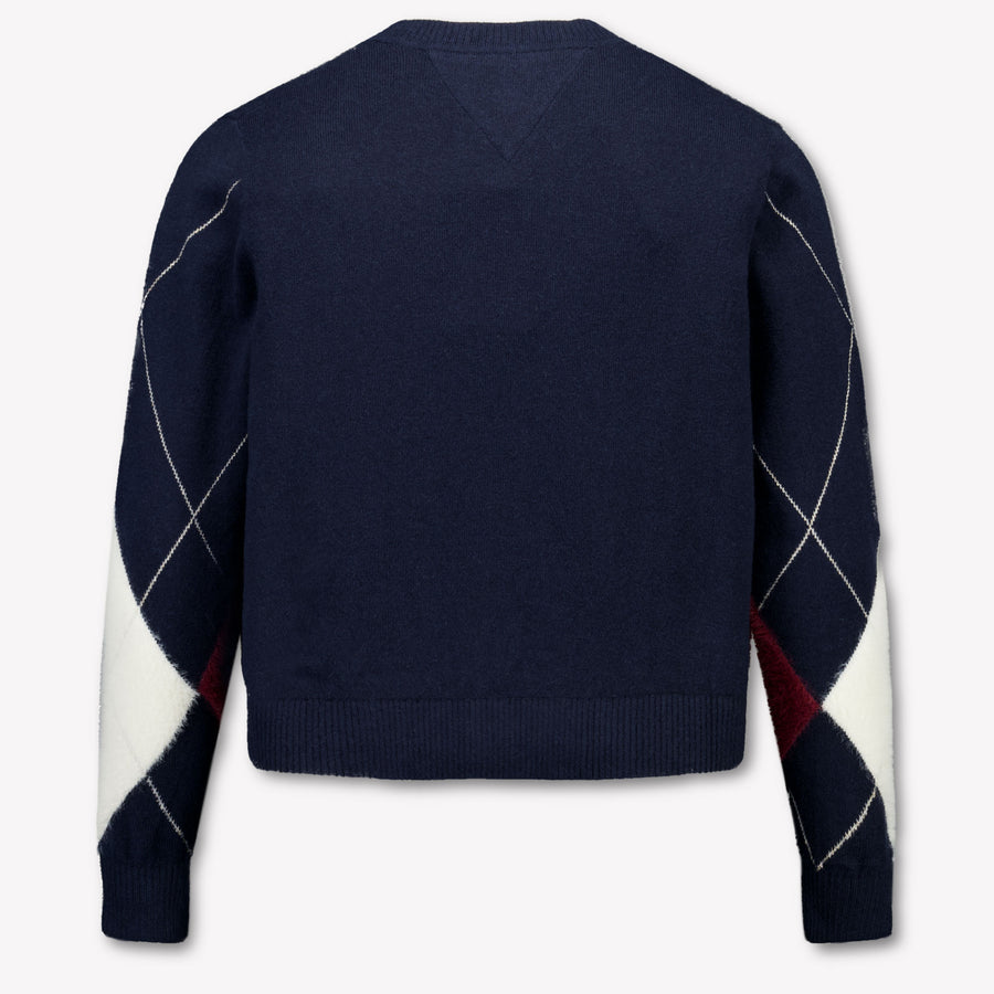 Tommy Hilfiger Kinder Mädchen Strickjacke In Marineblau