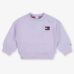 Tommy Hilfiger Bébé Filles Pull en Lilas